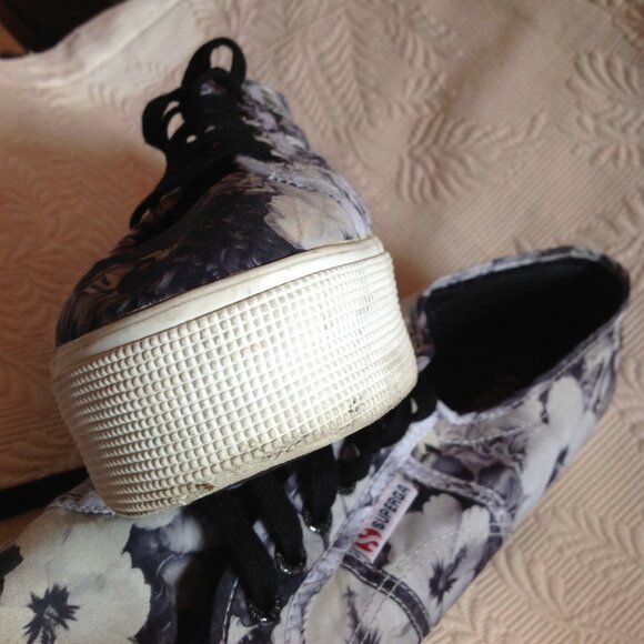 Superga Anthropologie Petunia Platform Sneakers Canvas 41.5 - USAW 10 - USAM 8.5 - Picture 8 of 11